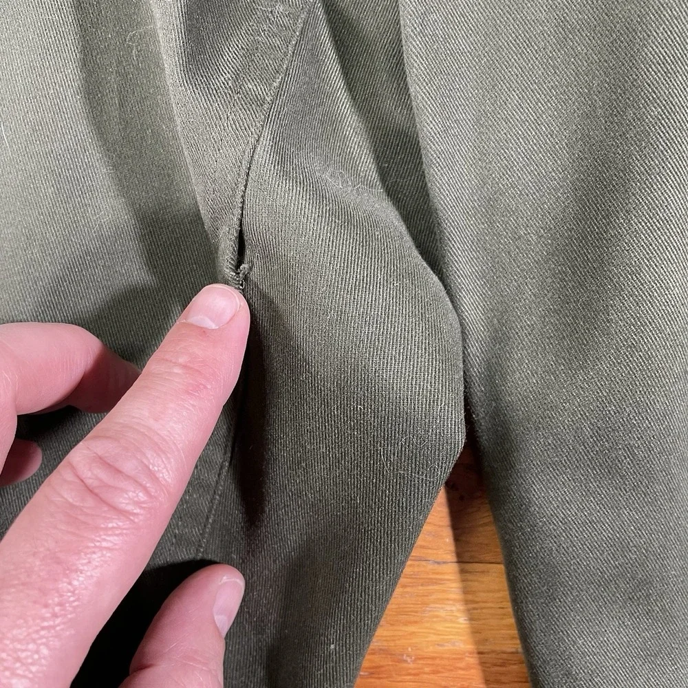 LL Bean Mens Pants 38 x 31 Green Cargo Straight Utility Gorpcore 0GHU4